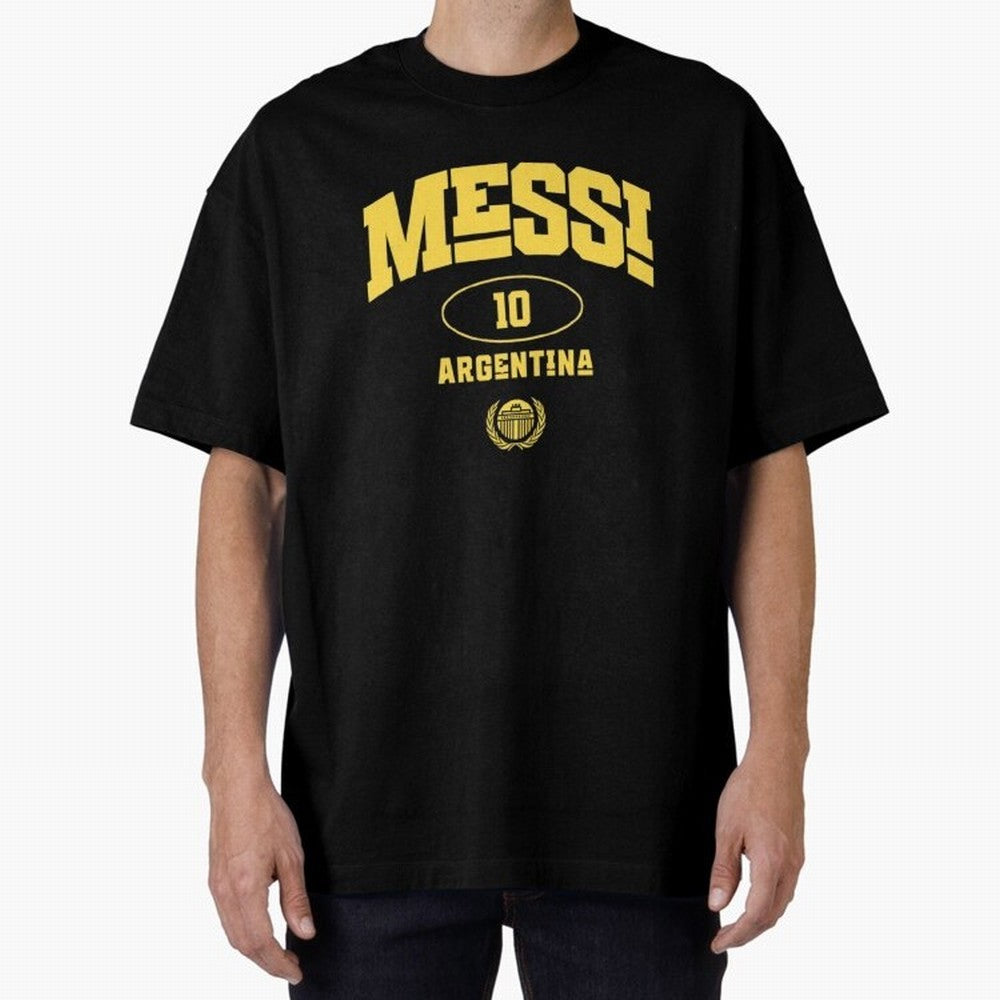 Messi 10: Yellow Text Soccer Legend T-shirt Active T-Shirt Make Every Match About FIFA World Cup 2026 Group Stage for Fans of Neymar, Haaland and Cristiano Ronaldo and Argentina, Bringing Classic Soccer Heritage, Championship Pressure, Fan Loyalty