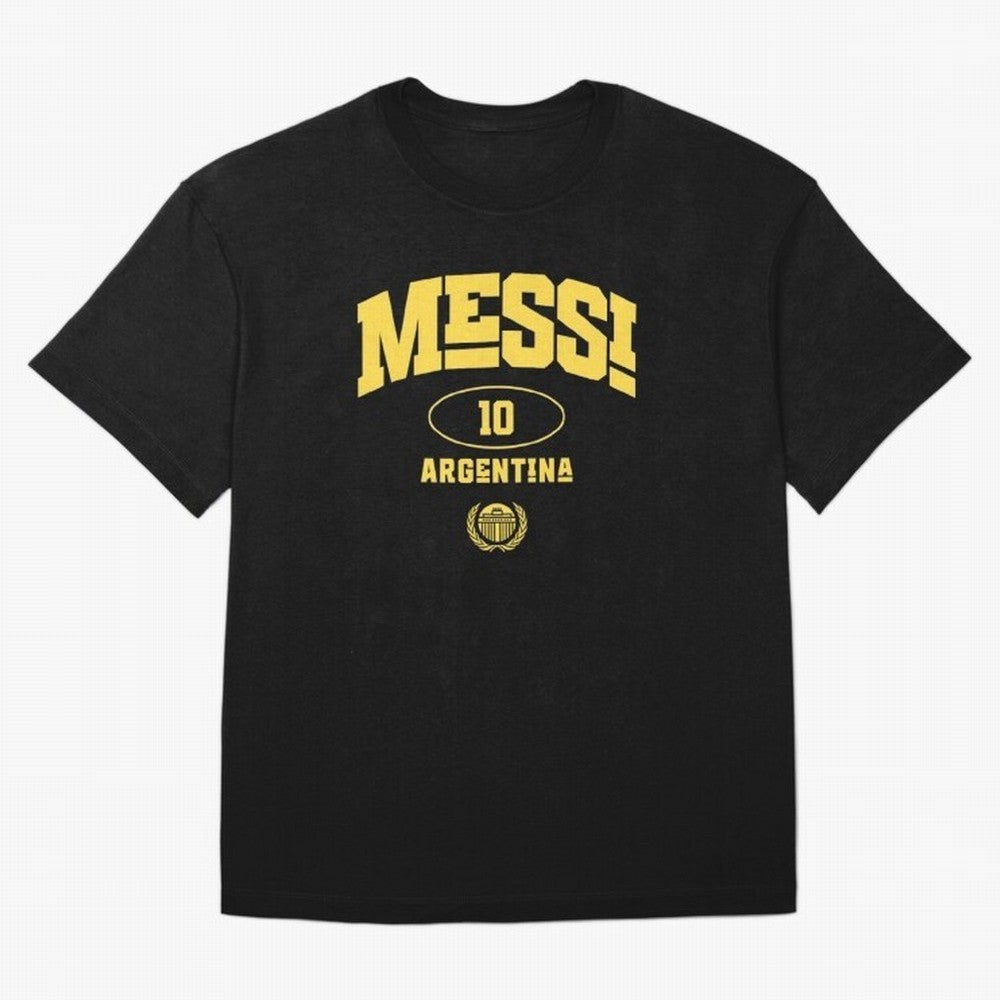 Messi 10: Yellow Text Soccer Legend T-shirt Active T-Shirt Make Every Match About FIFA World Cup 2026 Group Stage for Fans of Neymar, Haaland and Cristiano Ronaldo and Argentina, Bringing Classic Soccer Heritage, Championship Pressure, Fan Loyalty