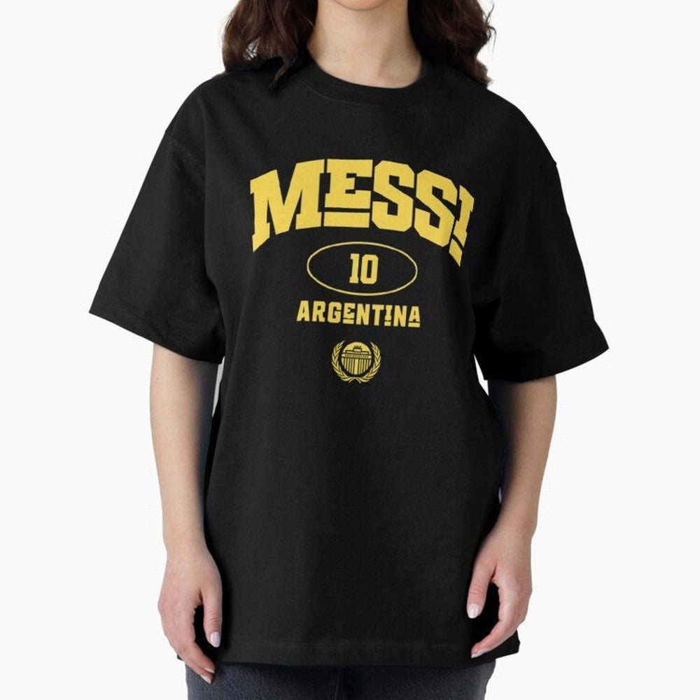 Messi 10: Yellow Text Soccer Legend T-shirt Active T-Shirt Make Every Match About FIFA World Cup 2026 Group Stage for Fans of Neymar, Haaland and Cristiano Ronaldo and Argentina, Bringing Classic Soccer Heritage, Championship Pressure, Fan Loyalty