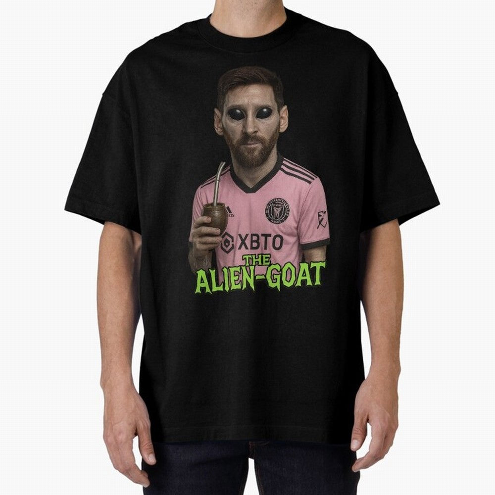 Messi Alien-GOAT: Extraterrestrial Fusion and Messi The Goat Inter Miami Jersey Classic T-Shirt Support Your Favorite Stars during Match Day Hype around FIFA World Cup 2026, Messi, England, France and Netherlands, Vintage Soccer Flavor, Modern