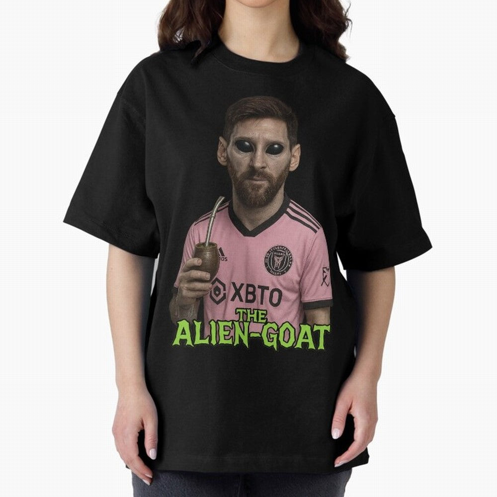 Messi Alien-GOAT: Extraterrestrial Fusion and Messi The Goat Inter Miami Jersey Classic T-Shirt Support Your Favorite Stars during Match Day Hype around FIFA World Cup 2026, Messi, England, France and Netherlands, Vintage Soccer Flavor, Modern