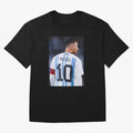 World Cup Soccer Football Lionel Messi Argentina Classic T-Shirt Cheer for FIFA World Cup 2026 Group Stage Highlighting Messi, CR7 and Mbappe, Argentina Energy, Supporter Pride, Iconic Celebrations, Legendary Names and Global Match Day Energy; Made