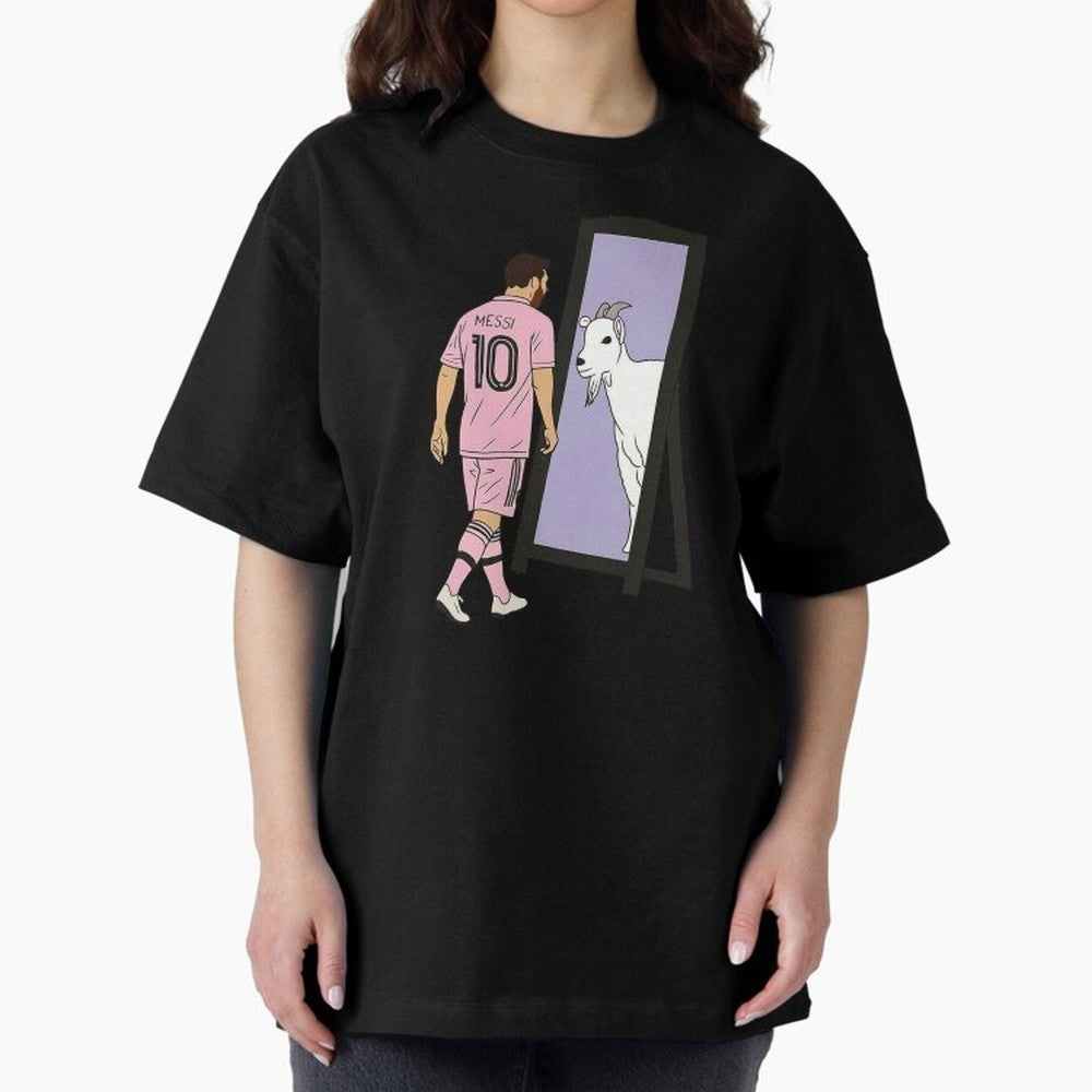 Messi Inter Miami Oversized T-Shirt Celebrate Supporters United by FIFA World Cup 2026 Spirit, Celebrating Argentina, Cristiano Ronaldo, Haaland and CR7, Global Supporter Spirit, Legendary Goals, National Colors and Tournament Celebration; Great