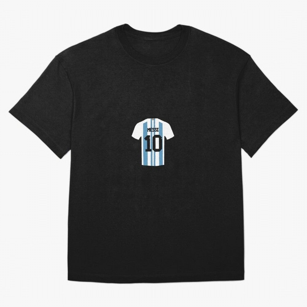 Lionel Messi Number 10 Jersey Illustration Classic T-Shirt Share FIFA World Cup 2026 Group Stage for Fans of CR7 and Messi and Germany, Bringing Soccer Culture, Superstar Moments, National Team Dreams and Competitive Fire; Great for Watch Parties,