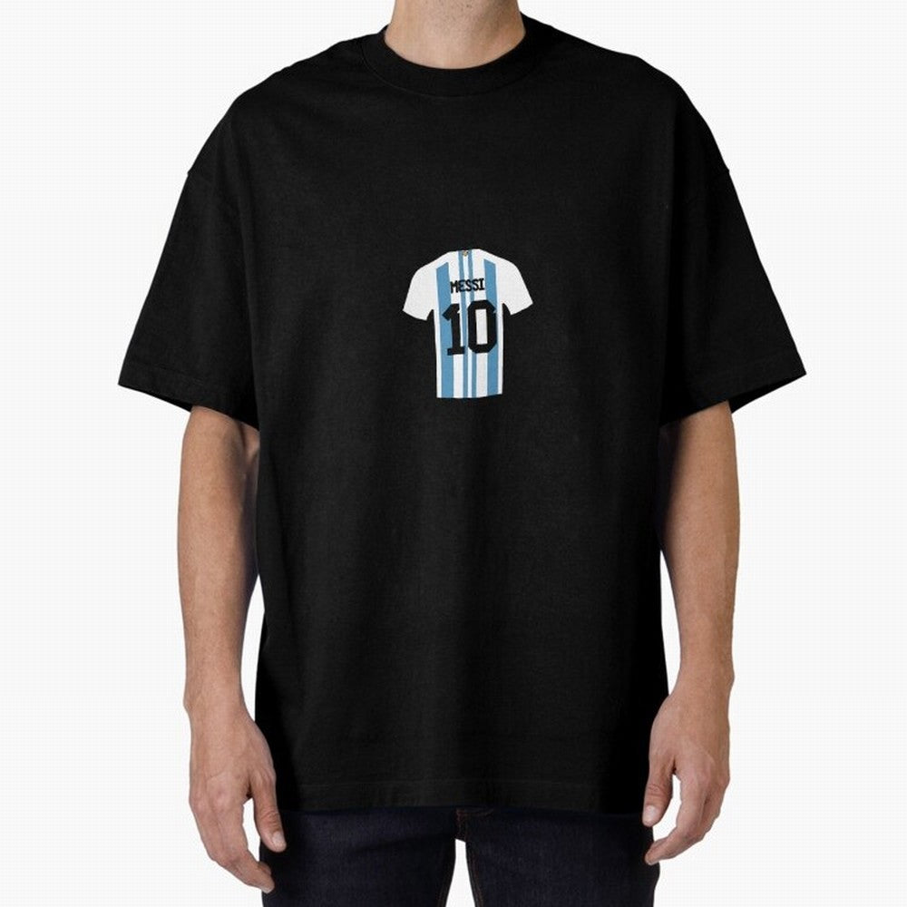 Lionel Messi Number 10 Jersey Illustration Classic T-Shirt Share FIFA World Cup 2026 Group Stage for Fans of CR7 and Messi and Germany, Bringing Soccer Culture, Superstar Moments, National Team Dreams and Competitive Fire; Great for Watch Parties,