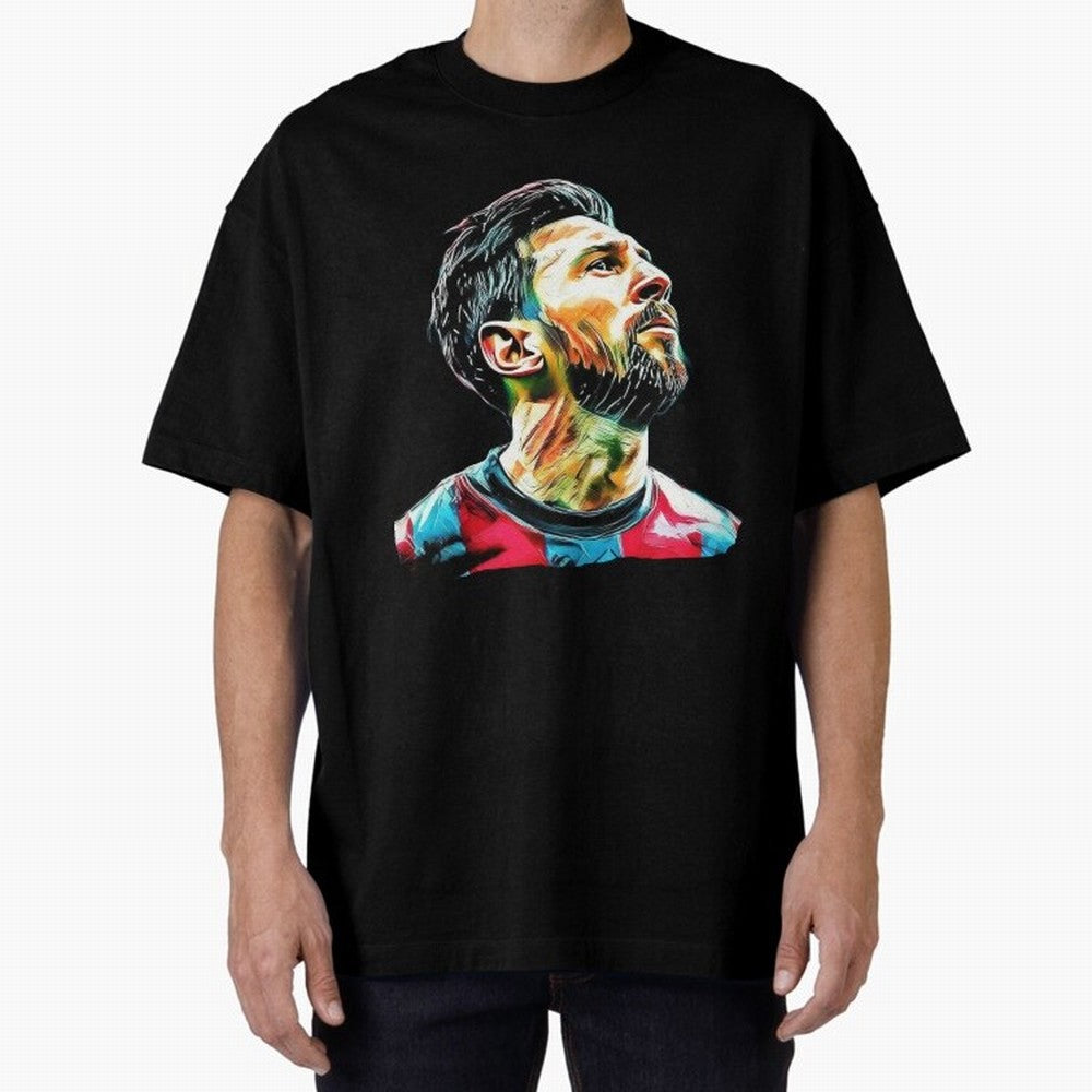 Messi Oversized T-Shirt Show Fan Pride Across FIFA World Cup 2026 USA Canada Mexico Celebrating Messi, Neymar and Mbappe, Argentina, France and Brazil Energy, Football Passion, Legendary Performances, Festival Vibes and Supporter Community; Ideal