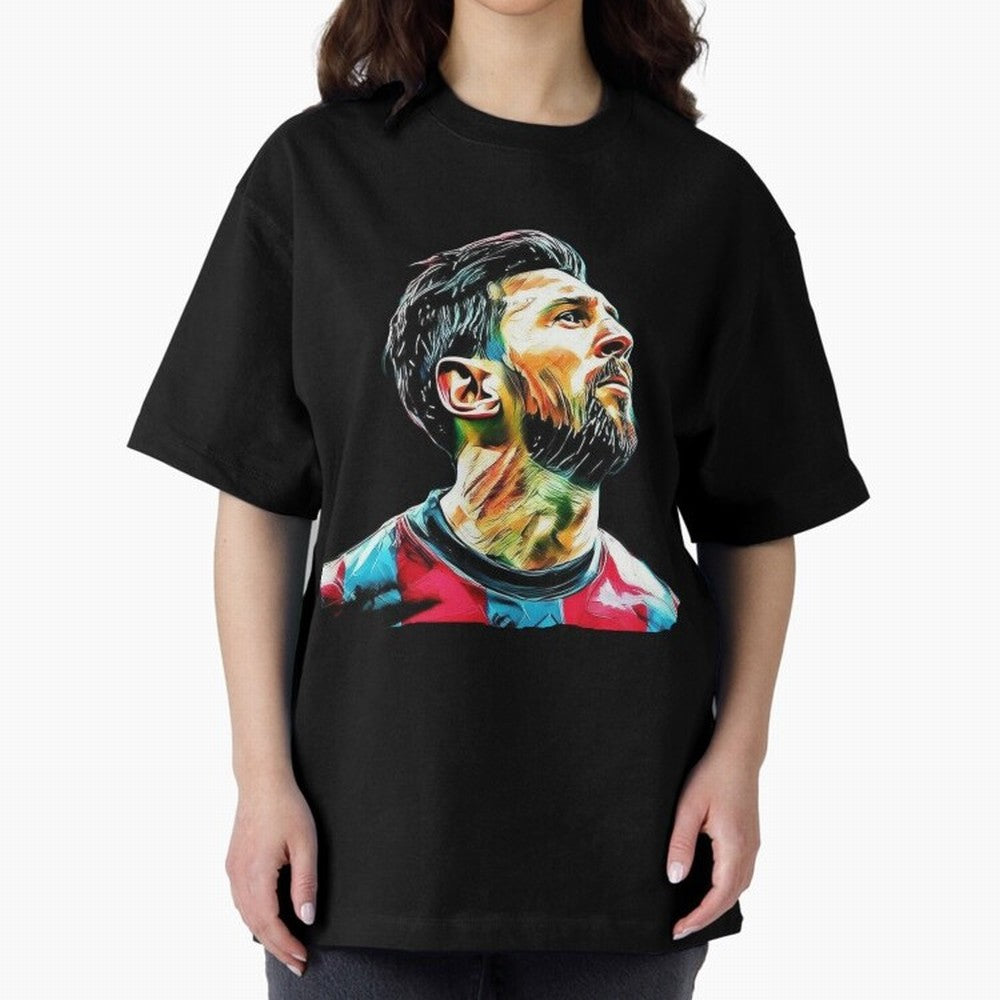 Messi Oversized T-Shirt Show Fan Pride Across FIFA World Cup 2026 USA Canada Mexico Celebrating Messi, Neymar and Mbappe, Argentina, France and Brazil Energy, Football Passion, Legendary Performances, Festival Vibes and Supporter Community; Ideal