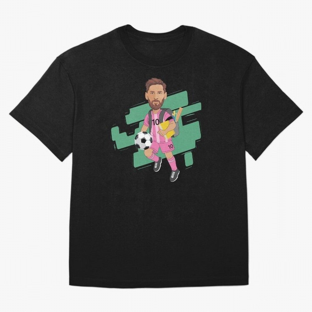 BACK TO SCHOOL - CARICATURE - LIONEL - MESSI - LEO Classic T-Shirt Bring Trophy Dreams to the FIFA World Cup 2026 Journey through CR7 and Messi Highlights, Argentina and Brazil Pride, Goal Celebration Energy, Supporter Heritage, Football Icons and