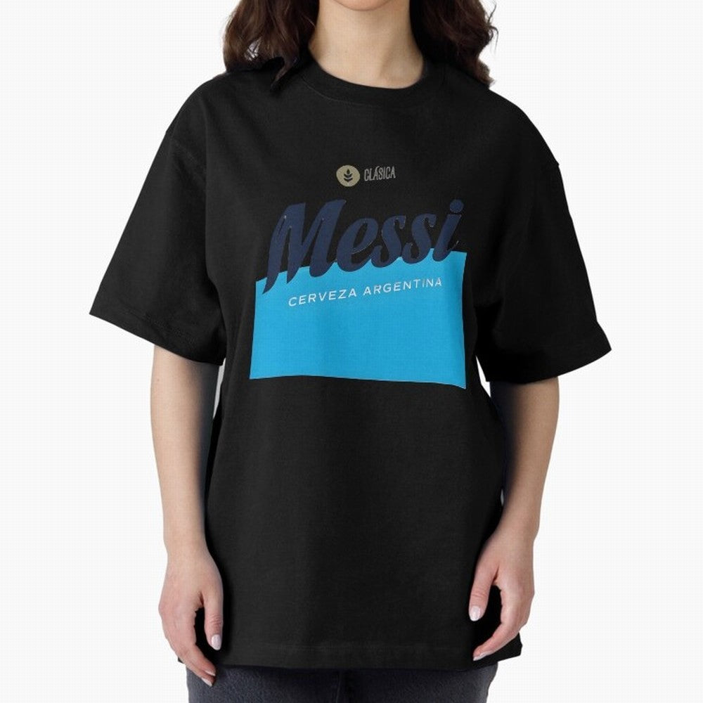 Messi Cerveza Argentina Parody Sticker Classic T-Shirt Keep Football History Alive during the FIFA World Cup 2026 Journey through Messi and Cristiano Ronaldo Highlights, Brazil, Portugal and Argentina Pride, Football Festival Excitement, Trophy