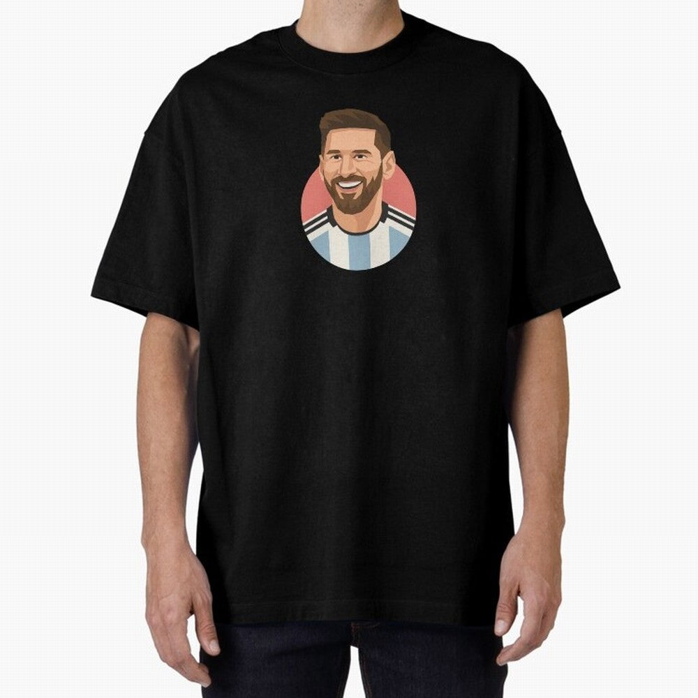 Messi Oversized T-Shirt Bring International Match Energy to FIFA World Cup 2026 for Fans of Mbappe and Spain, Bringing Stadium Chants, National Pride, Trophy Dreams and Unforgettable Football Memories; Great for Watch Parties, Sports Bars, Family
