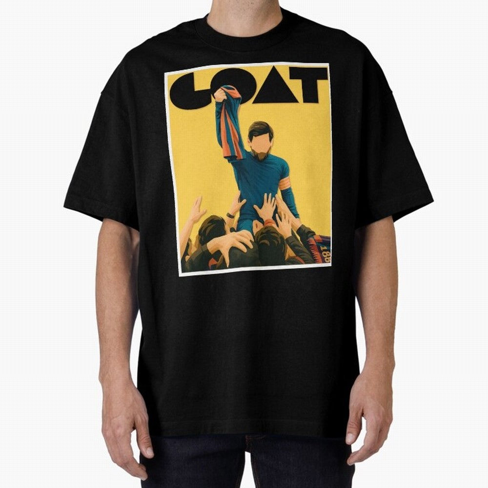 Lionel Messi Men's Football GOAT T-Shirt | Argentina Retro Vintage Messi Shirt Fan Gift Oversized T-Shirt Celebrate Soccer Greatness during the FIFA World Cup 2026 USA Canada Mexico Journey through Cristiano Ronaldo Highlights, France and Portugal
