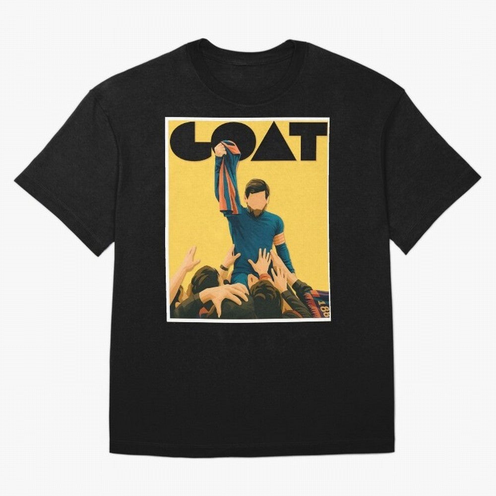 Lionel Messi Men's Football GOAT T-Shirt | Argentina Retro Vintage Messi Shirt Fan Gift Oversized T-Shirt Celebrate Soccer Greatness during the FIFA World Cup 2026 USA Canada Mexico Journey through Cristiano Ronaldo Highlights, France and Portugal