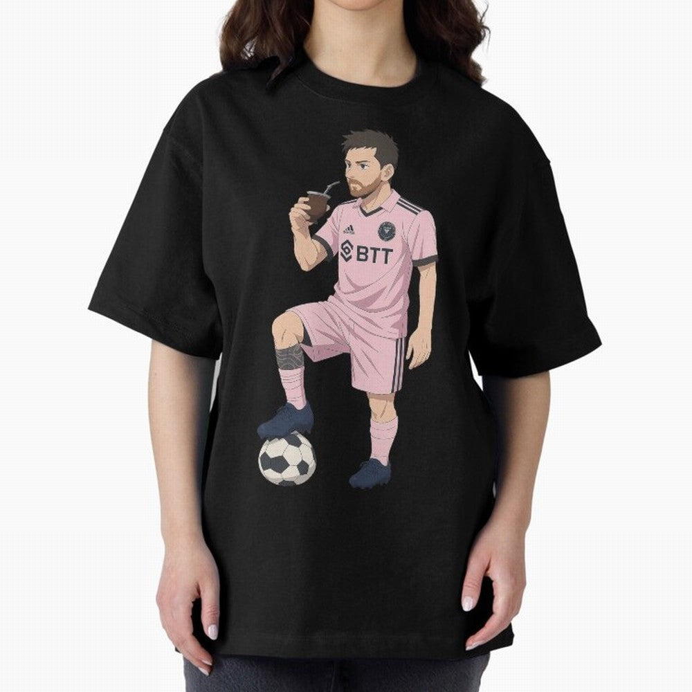 Lionel Messi Anime Style Drinking Mate - The Goat Inter Miami Classic T-Shirt Make Game Day About Match Day Hype around FIFA World Cup 2026, Messi, Neymar and Mbappe, Portugal, Supporter Pride, Iconic Celebrations, Legendary Names and Global Match