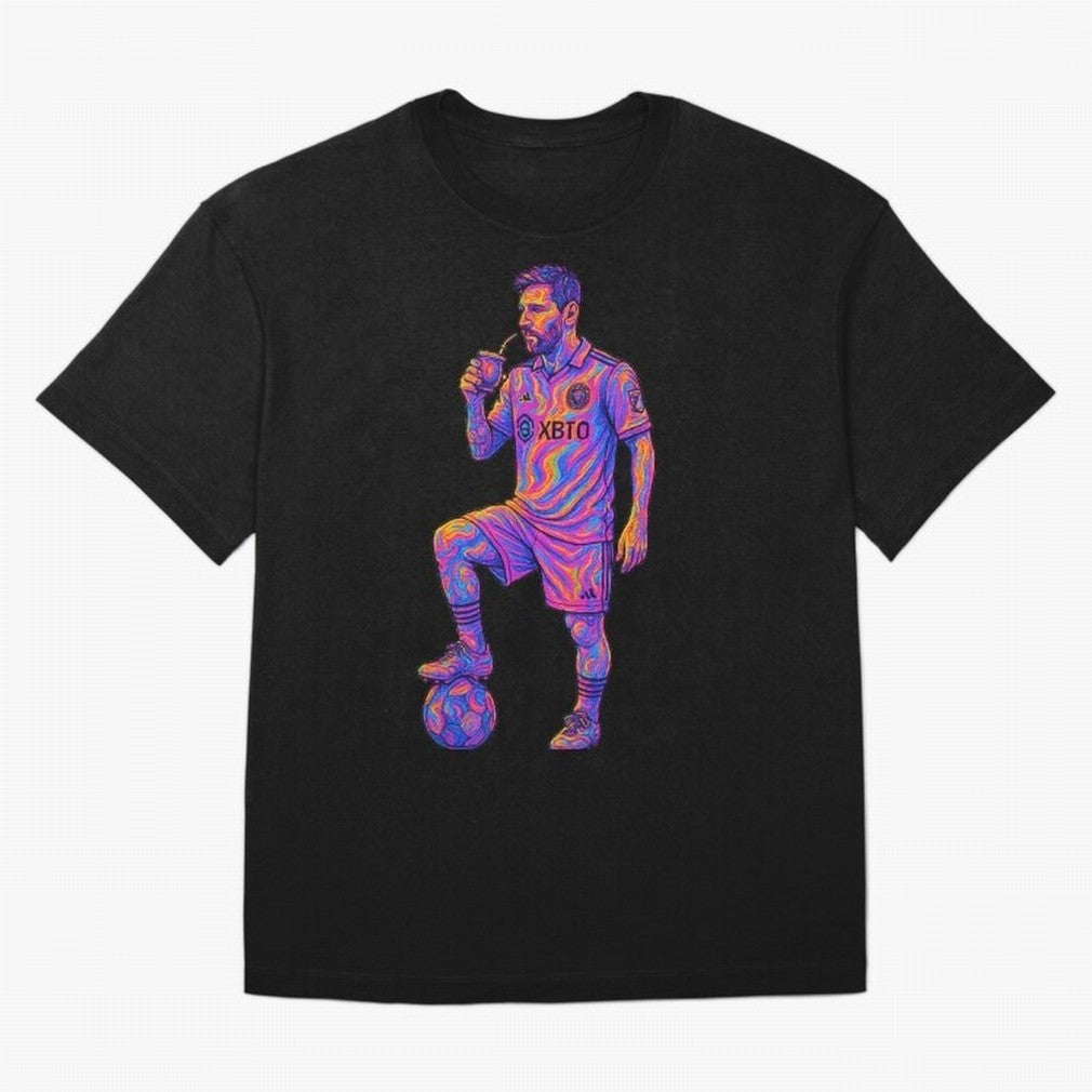 Messi Mate Vibes: Psychedelic Art by the GOAT Inter Miami Classic T-Shirt Support FIFA World Cup 2026 USA Canada Mexico Inspired by Mbappe, Portugal Energy, Retro Football Energy, Iconic Rivalries, Trophy Chase Drama and Stadium Atmosphere; Perfect
