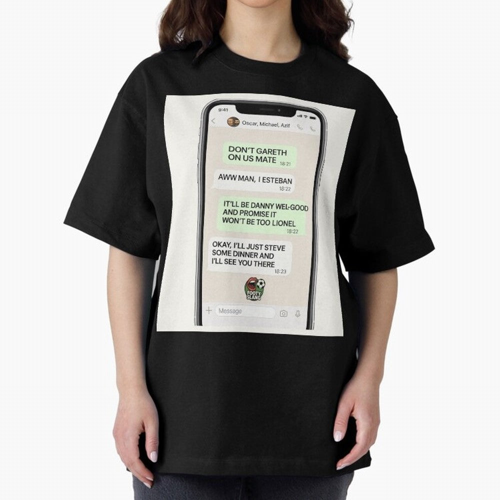 Football Slang WhatsApp Banter ¨C Classic Footy Chat Art Classic T-Shirt Carry FIFA World Cup 2026 for Fans of Messi, CR7 and Mbappe and Germany, Bringing Sports Nostalgia, International Competition, Famous Players and Unforgettable Victories;