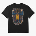 Lionel Messi Barcelona Tribute ¨C Iconic Number 10 Celebration Art Print Classic T-Shirt Fuel Your Fan Pride for FIFA World Cup 2026 Group Stage Built around Messi, CR7 and Mbappe, England, France and Netherlands Energy, Soccer Culture, Superstar