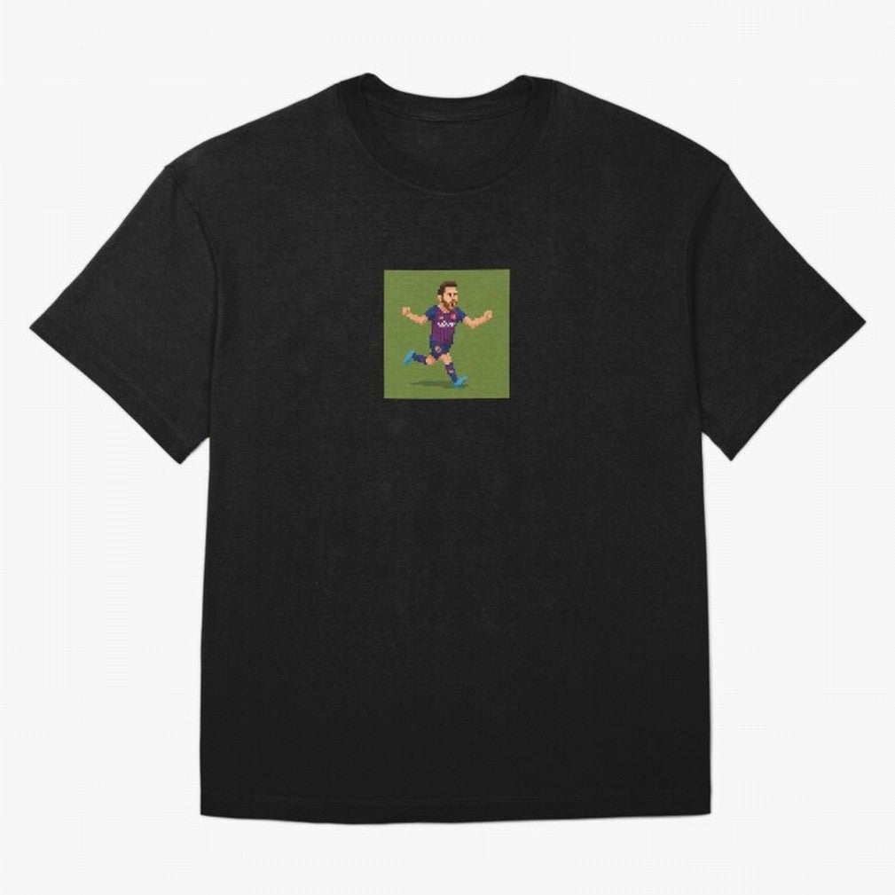 Lionel Messi Barcelona Pixel Art Tribute Classic T-Shirt Bring Retro Soccer Energy to Match Day Hype around FIFA World Cup 2026 Group Stage, Haaland and Mbappe, Argentina, France and Brazil, Championship Spirit, Famous Goals, Roaring Crowds and