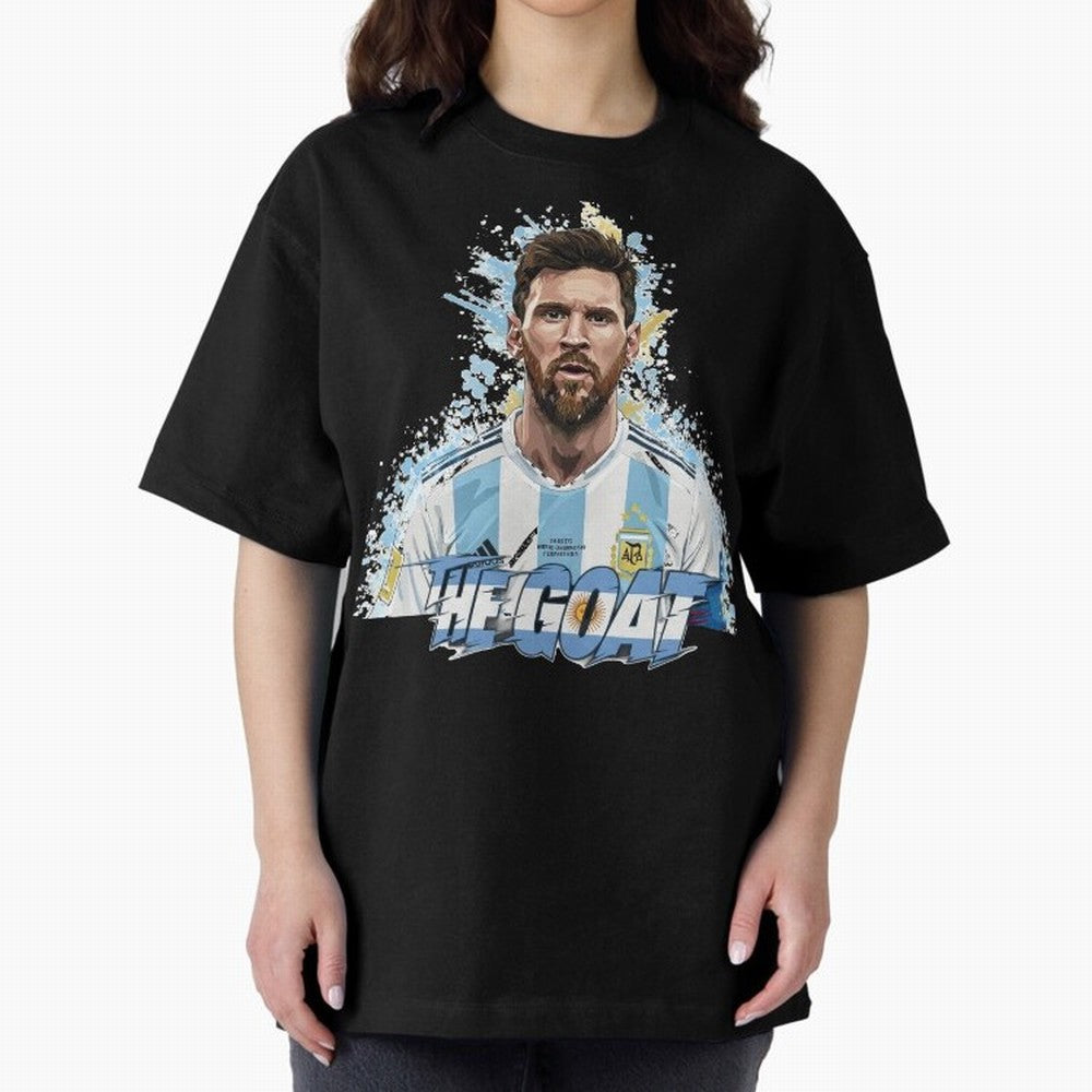 Messi the Goat - Messi the Flea - The Messiah Classic T-Shirt Fuel Your Fan Pride for FIFA World Cup 2026 Group Stage Connected to Cristiano Ronaldo, Haaland and CR7, England Energy, Goal Celebration Energy, Supporter Heritage, Football Icons and