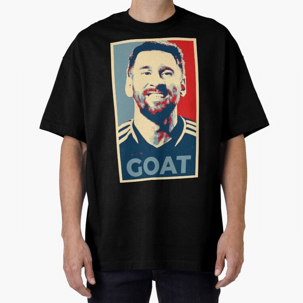 Messi - Hope Oversized T-Shirt Treasure Global Football Passion for FIFA World Cup 2026 Group Stage, Featuring Mbappe and Neymar, Portugal, Supporter Pride, Iconic Celebrations, Legendary Names and Global Match Day Energy; Great for Supporters Who