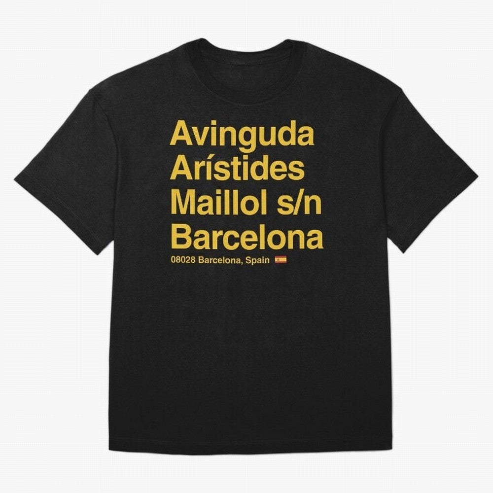 FC Barcelona Futbol Soccer Stadium Street Address Classic T-Shirt Relive the FIFA World Cup 2026 USA Canada Mexico Journey through Cristiano Ronaldo, Haaland and CR7 Highlights, England and Germany Pride, Vintage Soccer Flavor, Modern Football