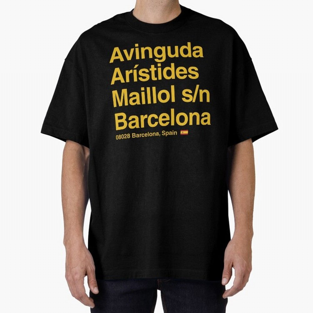 FC Barcelona Futbol Soccer Stadium Street Address Classic T-Shirt Relive the FIFA World Cup 2026 USA Canada Mexico Journey through Cristiano Ronaldo, Haaland and CR7 Highlights, England and Germany Pride, Vintage Soccer Flavor, Modern Football