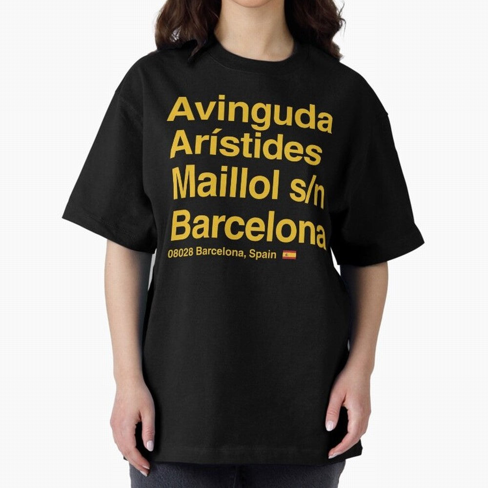 FC Barcelona Futbol Soccer Stadium Street Address Classic T-Shirt Relive the FIFA World Cup 2026 USA Canada Mexico Journey through Cristiano Ronaldo, Haaland and CR7 Highlights, England and Germany Pride, Vintage Soccer Flavor, Modern Football