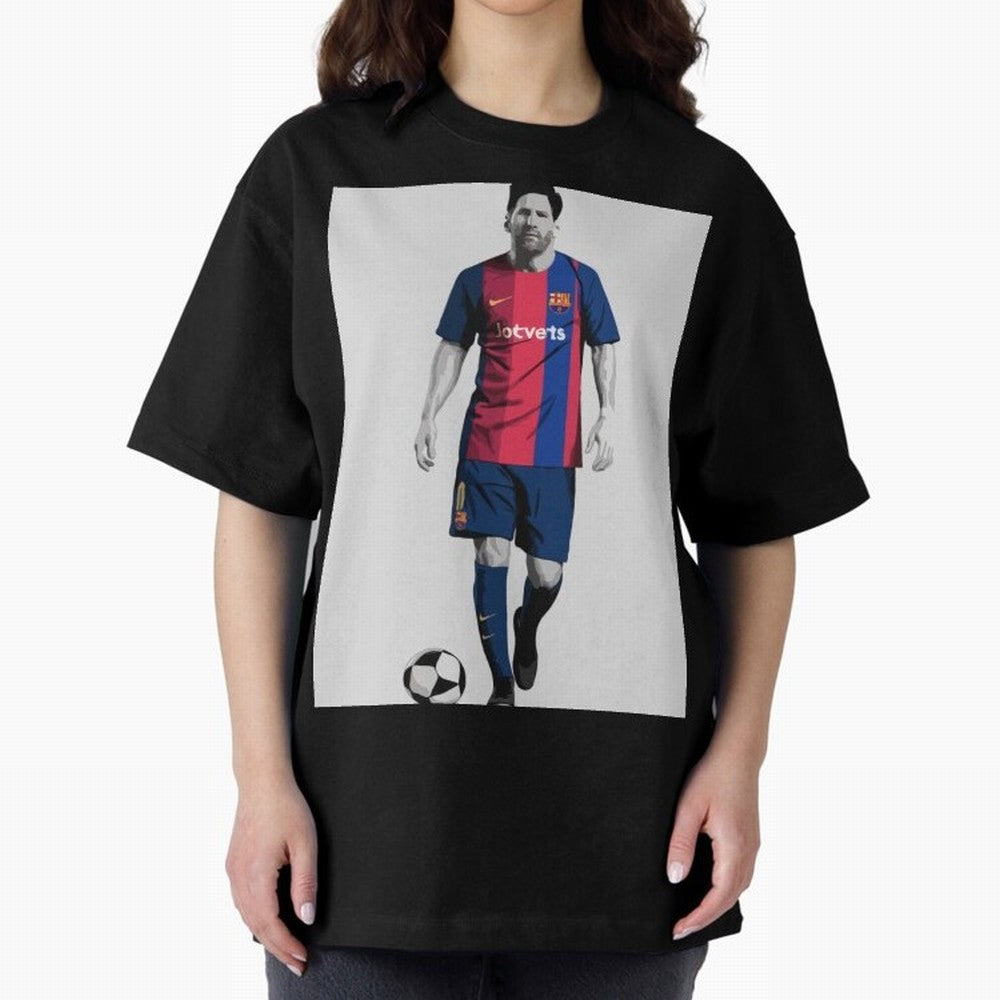Lionel Messi Barcelona Illustration ¨C Iconic Football Artwork Classic T-Shirt Celebrate Supporters United by FIFA World Cup 2026 Connected to Mbappe, Netherlands Energy, Classic Soccer Heritage, Championship Pressure, Fan Loyalty and International