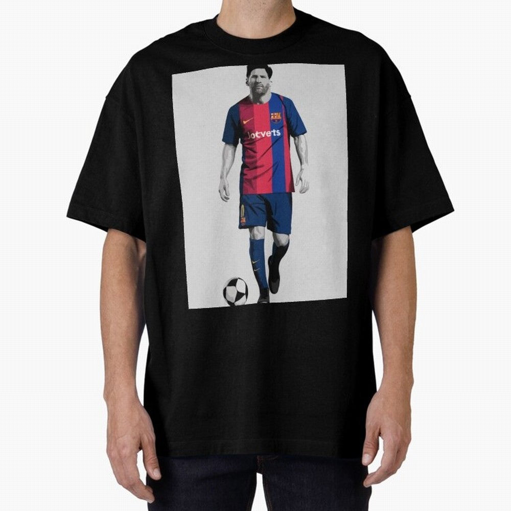 Lionel Messi Barcelona Illustration ¨C Iconic Football Artwork Classic T-Shirt Celebrate Supporters United by FIFA World Cup 2026 Connected to Mbappe, Netherlands Energy, Classic Soccer Heritage, Championship Pressure, Fan Loyalty and International