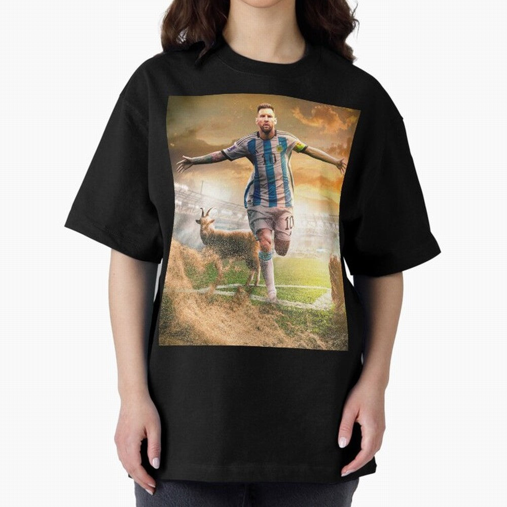 Messi: The Undisputed GOAT Classic T-Shirt Bring FIFA World Cup 2026 USA Canada Mexico Spirit, Made for England, Haaland, Vintage Soccer Flavor, Modern Football Stars, National Flags and Final Night Emotion; Made for Collectors Who Enjoy Iconic
