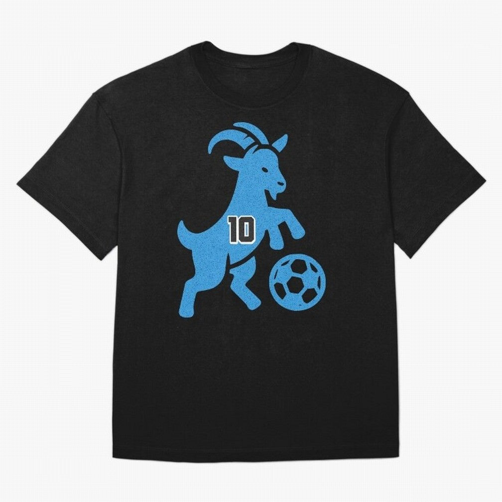 GOAT 10 Football Oversized T-Shirt Carry FIFA World Cup 2026 USA Canada Mexico for Fans of Messi and Cristiano Ronaldo and Brazil, Bringing Worldwide Fan Energy, Dramatic Goals, Stadium Lights and Championship Celebrations; Made for Die Hard