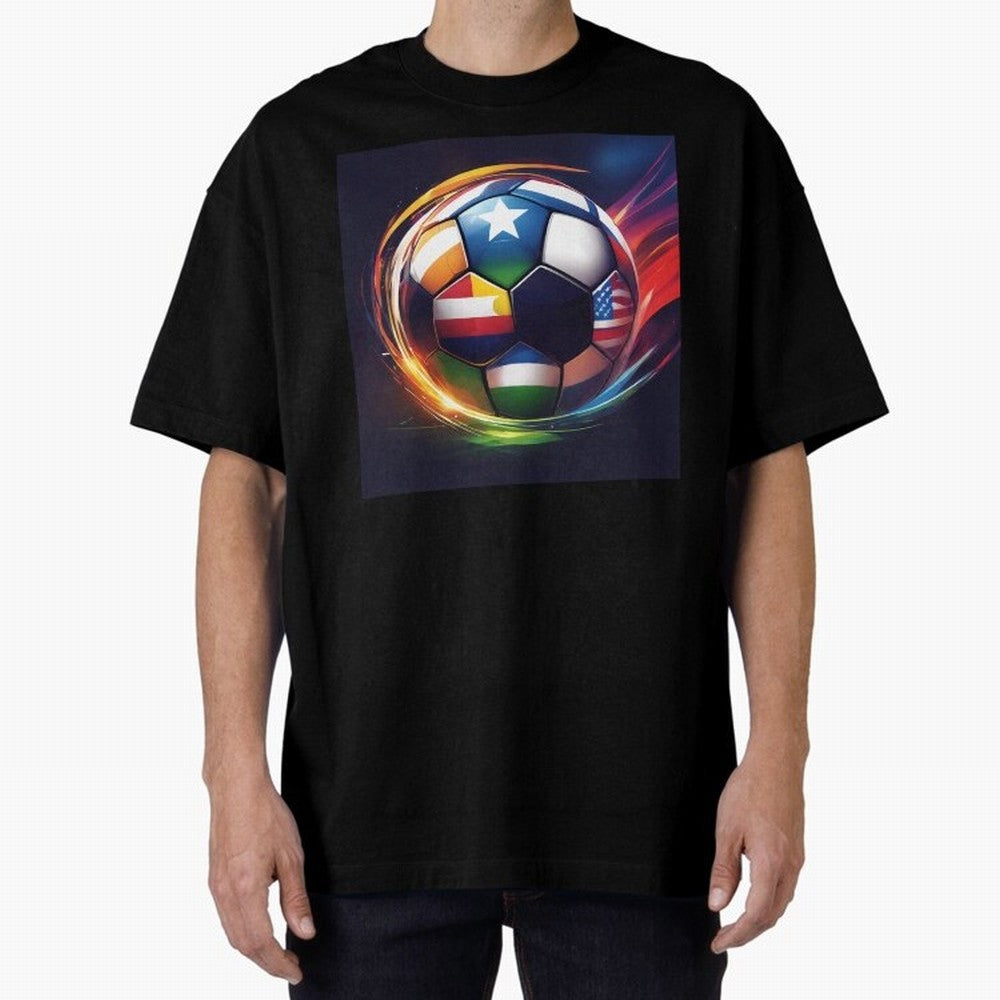 Soccer 2 Oversized T-Shirt Make Every Kick Count in FIFA World Cup 2026 USA Canada Mexico Centered on Neymar, England and Germany Energy, Supporter Pride, Iconic Celebrations, Legendary Names and Global Match Day Energy; Made for Die Hard