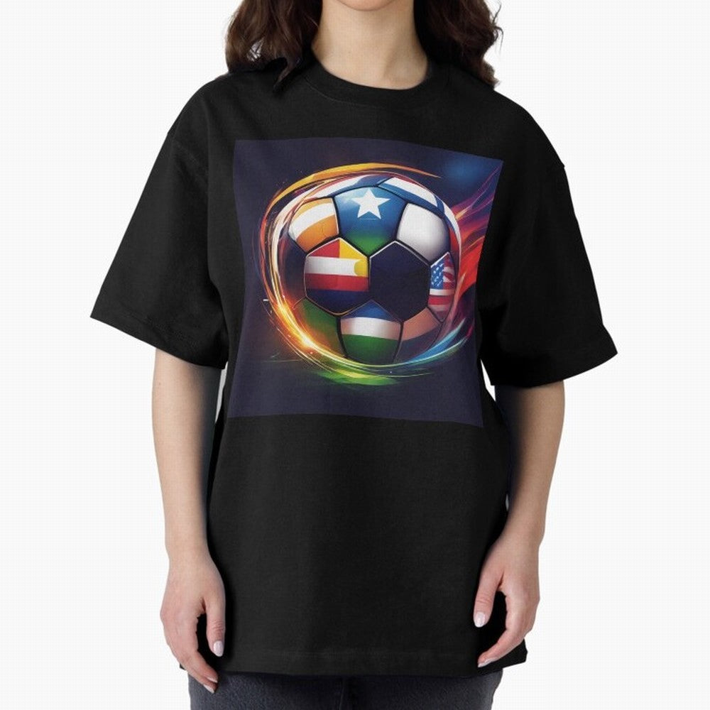 Soccer 2 Oversized T-Shirt Make Every Kick Count in FIFA World Cup 2026 USA Canada Mexico Centered on Neymar, England and Germany Energy, Supporter Pride, Iconic Celebrations, Legendary Names and Global Match Day Energy; Made for Die Hard