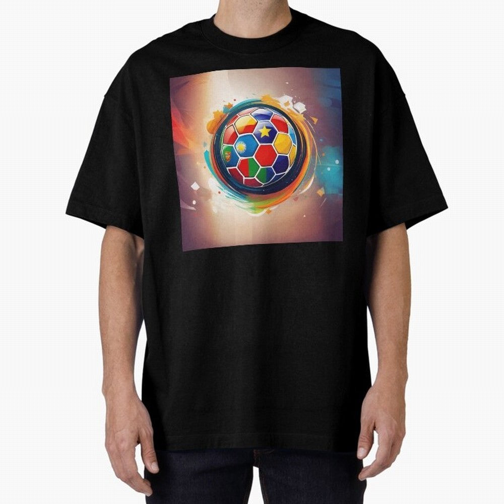 soccer 1 Oversized T-Shirt Represent Fans Who Live for FIFA World Cup 2026 Group Stage Connected to Messi and Cristiano Ronaldo, Germany Energy, Retro Football Energy, Iconic Rivalries, Trophy Chase Drama and Stadium Atmosphere; Made for Collectors