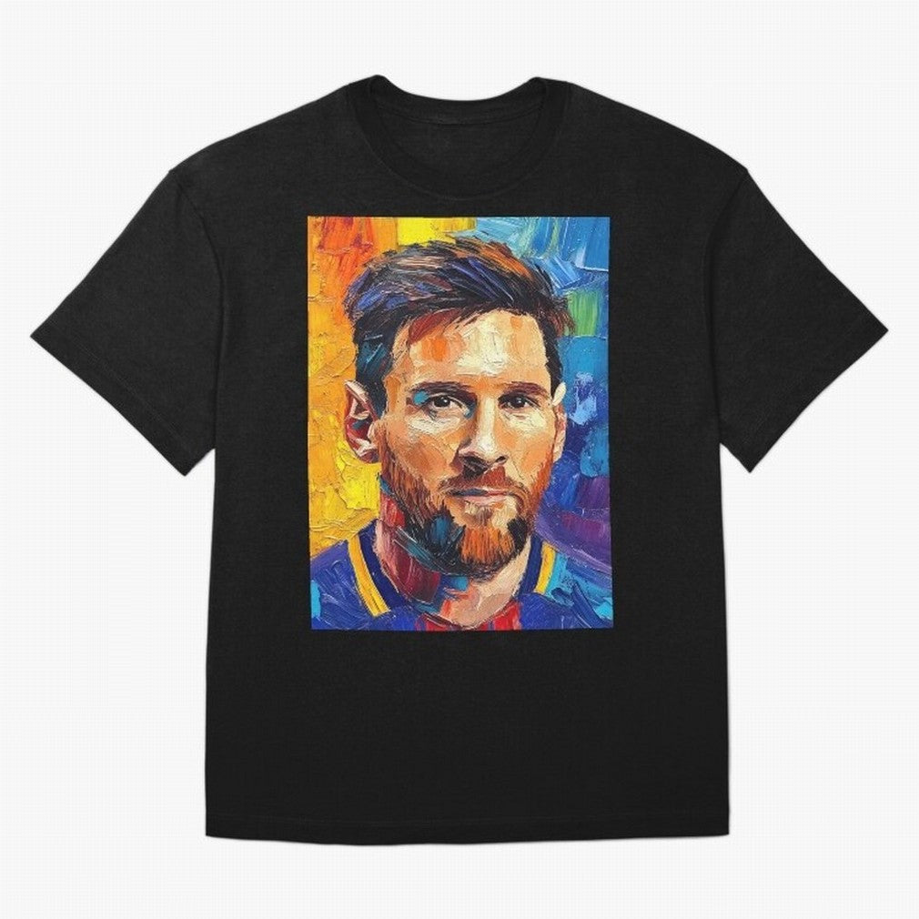 Messi Van Gogh: The Football Artist Classic T-Shirt Follow FIFA World Cup 2026 Spirit, Made for Brazil, Portugal and Argentina, CR7 and Messi, Tournament Hype, Historic Matchups, Family Viewing Parties and Global Sports Pride; Ideal for Fans Who