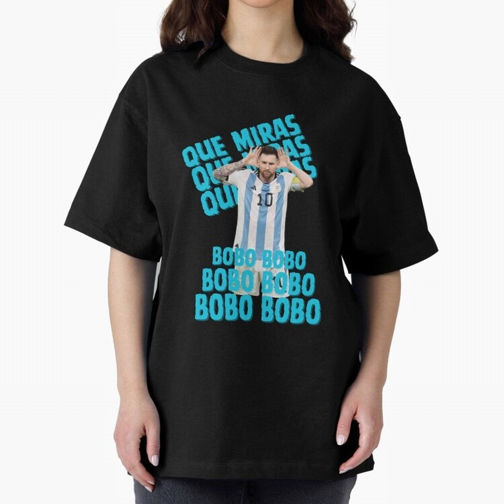 LEONEL MESSI Oversized T-Shirt Support Global Football Passion for FIFA World Cup 2026, Highlighting CR7, Argentina, France and Brazil, Champion Mindset, Group Stage Buzz, Knockout Tension and Passionate Fan Culture; Ideal for Passionate Fans Who