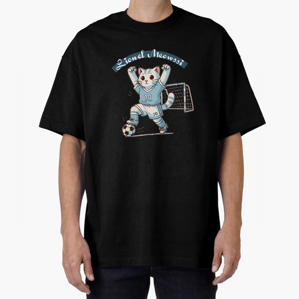 Lionel Meowssi Oversized T-Shirt Bring Legendary Rivalry Energy to FIFA World Cup 2026 Featuring Neymar, Haaland and Cristiano Ronaldo, Portugal Energy, Classic Soccer Heritage, Championship Pressure, Fan Loyalty and International Pride; Perfect