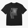 Lionel Messi Black and White Version Oversized T-Shirt Spotlight Match Day Hype around FIFA World Cup 2026, Haaland, Germany, Match Day Excitement, Supporter Culture, Golden Goals and Global Football Passion; Perfect for People Who Love Argentina,