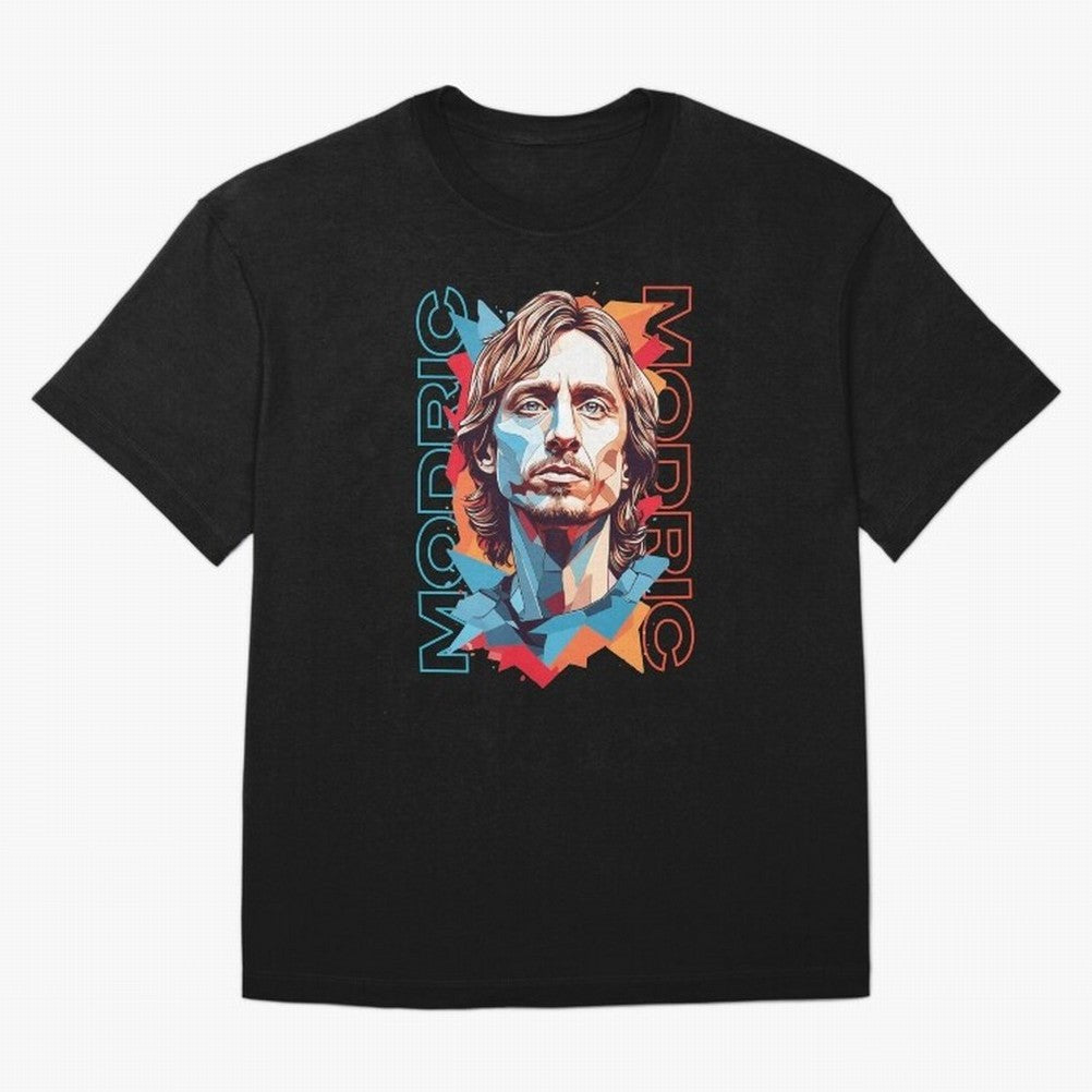Luka Modric - Digital Art Essential T-Shirt Elevate FIFA World Cup 2026 Driven by CR7 and Messi, Brazil, Portugal and Argentina Energy, Stadium Chants, National Pride, Trophy Dreams and Unforgettable Football Memories; Perfect for People Who Love