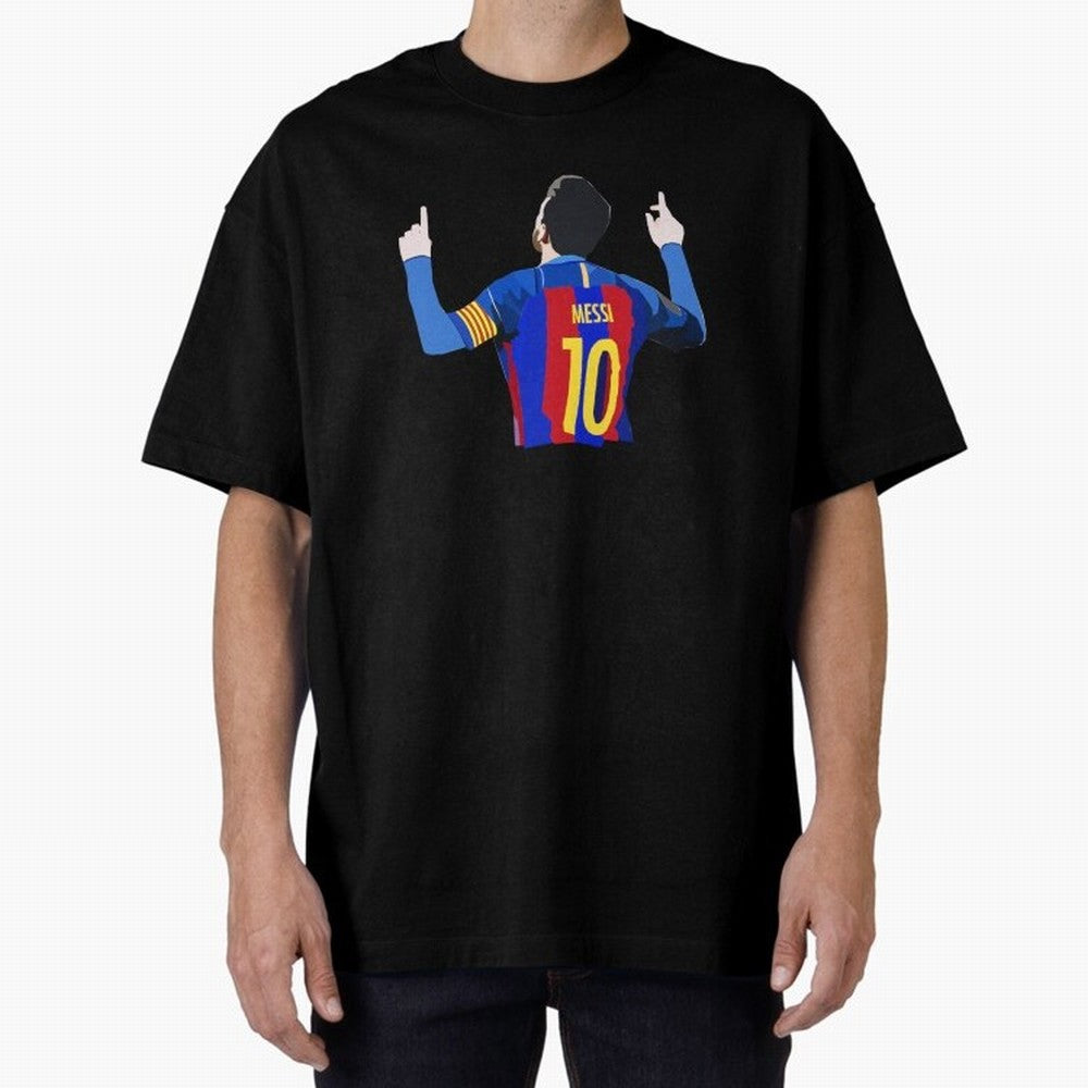 Lionel Messi vector art Oversized T-Shirt Show Your Stadium Side during FIFA World Cup 2026 Spirit, Filled with Argentina, Neymar, Haaland and Cristiano Ronaldo, Soccer Culture, Superstar Moments, National Team Dreams and Competitive Fire; Great