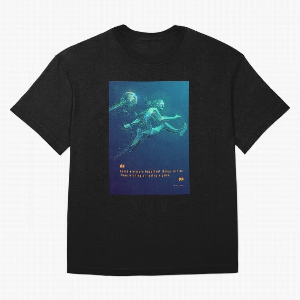 soccer football graphic Lionel Messi quotes Oversized T-Shirt Join Supporters Worldwide for Match Day Hype around FIFA World Cup 2026 USA Canada Mexico, Mbappe and Neymar, Argentina and Brazil, Vintage Soccer Flavor, Modern Football Stars, National