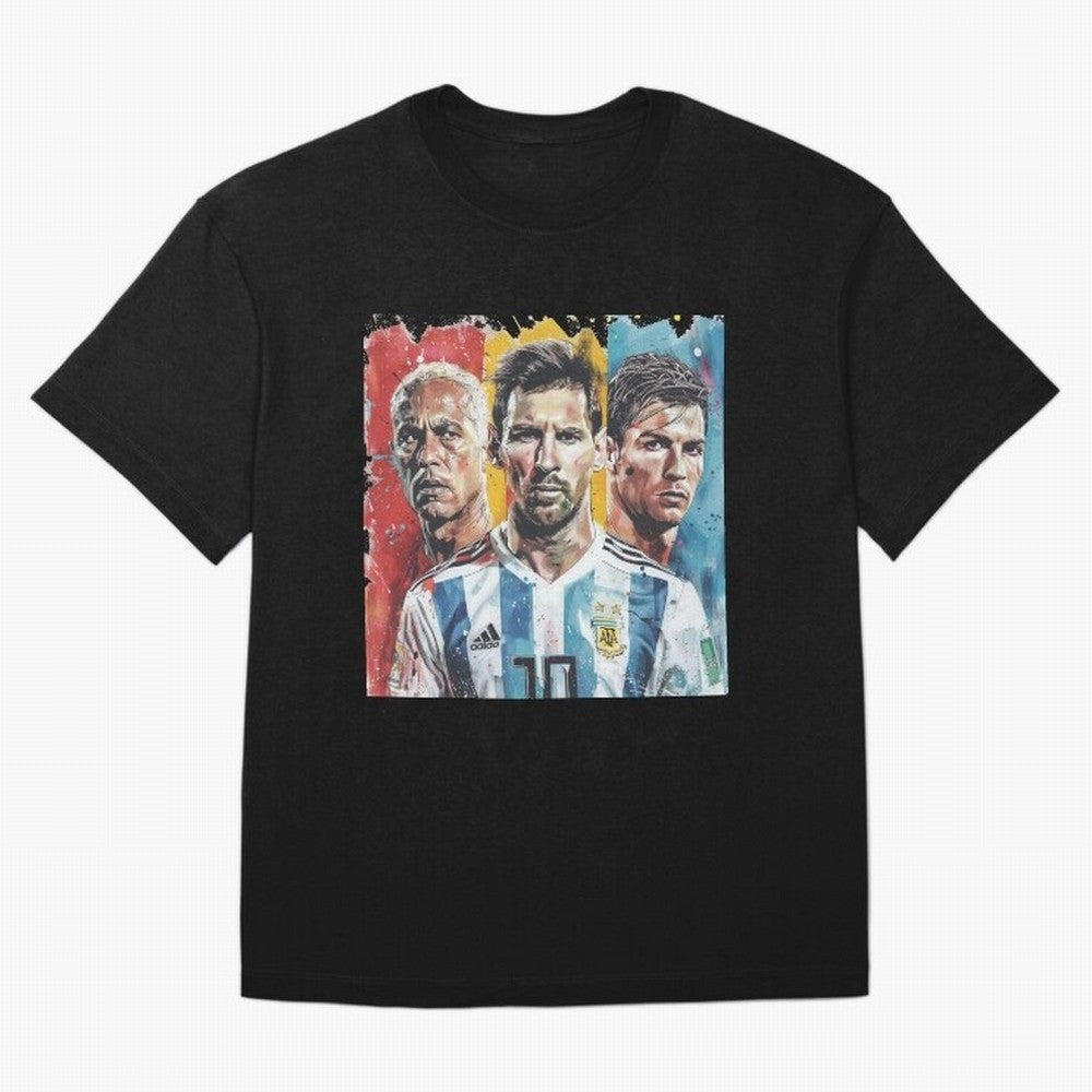 TOP 3 Soccer Players Classic T-Shirt Celebrate Golden Goal Energy in FIFA World Cup 2026 USA Canada Mexico for Fans of Neymar and Netherlands, Bringing Global Supporter Spirit, Legendary Goals, National Colors and Tournament Celebration; Created