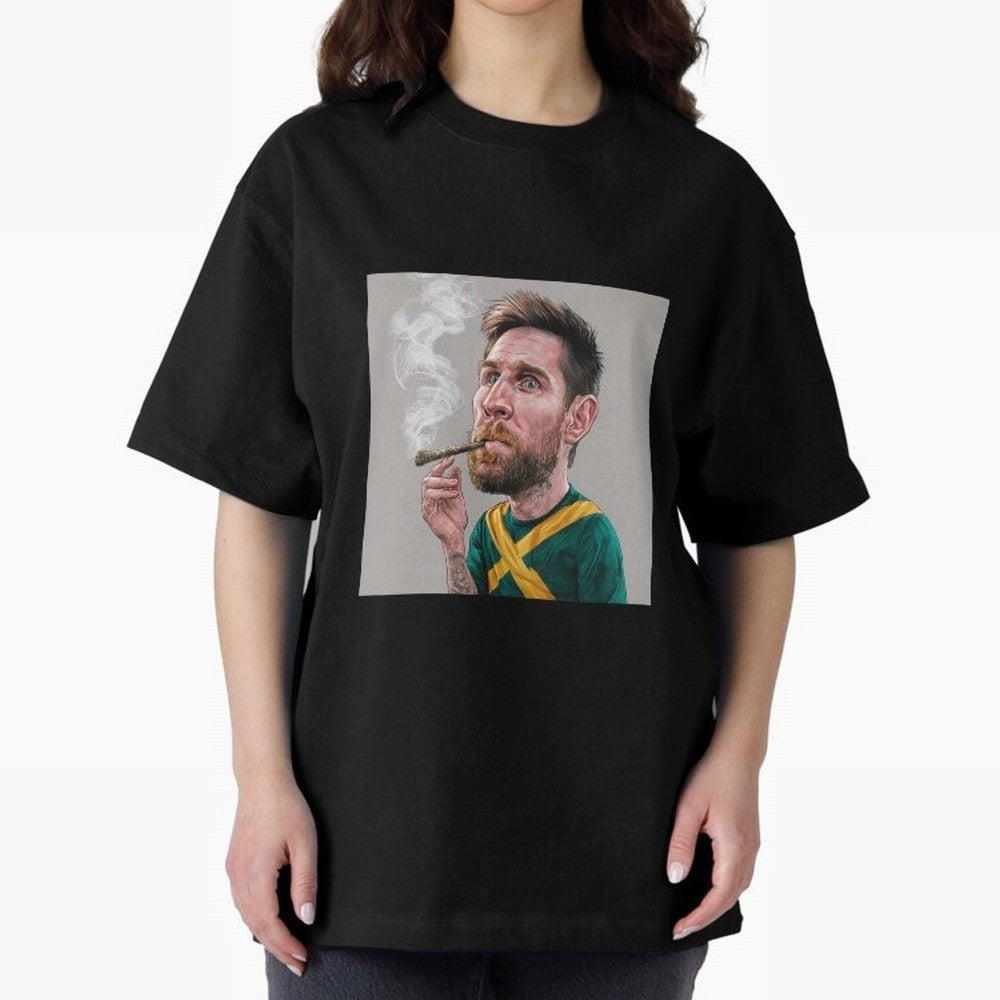 funny caricature of Lionel Messi Classic T-Shirt Show Match Day Excitement for Global Football Passion for FIFA World Cup 2026, Connected to Messi and Cristiano Ronaldo, Spain and Netherlands, Worldwide Fan Energy, Dramatic Goals, Stadium Lights