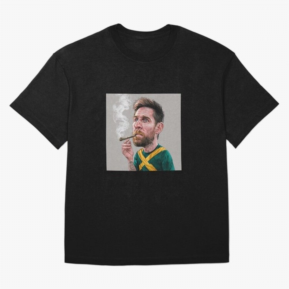 funny caricature of Lionel Messi Classic T-Shirt Show Match Day Excitement for Global Football Passion for FIFA World Cup 2026, Connected to Messi and Cristiano Ronaldo, Spain and Netherlands, Worldwide Fan Energy, Dramatic Goals, Stadium Lights
