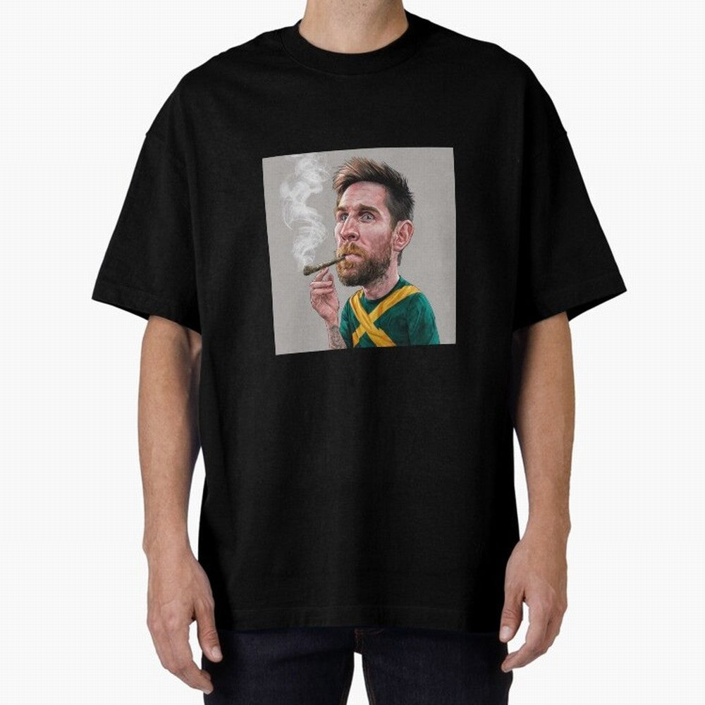 funny caricature of Lionel Messi Classic T-Shirt Show Match Day Excitement for Global Football Passion for FIFA World Cup 2026, Connected to Messi and Cristiano Ronaldo, Spain and Netherlands, Worldwide Fan Energy, Dramatic Goals, Stadium Lights