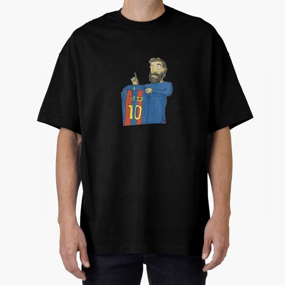 Lionel Messi and the magic shirt Oversized T-Shirt Honor the Beautiful Game during Global Football Passion for FIFA World Cup 2026 Group Stage, Filled with CR7 and Messi, Germany, Football Festival Excitement, Trophy Ambitions, Country Rivalries