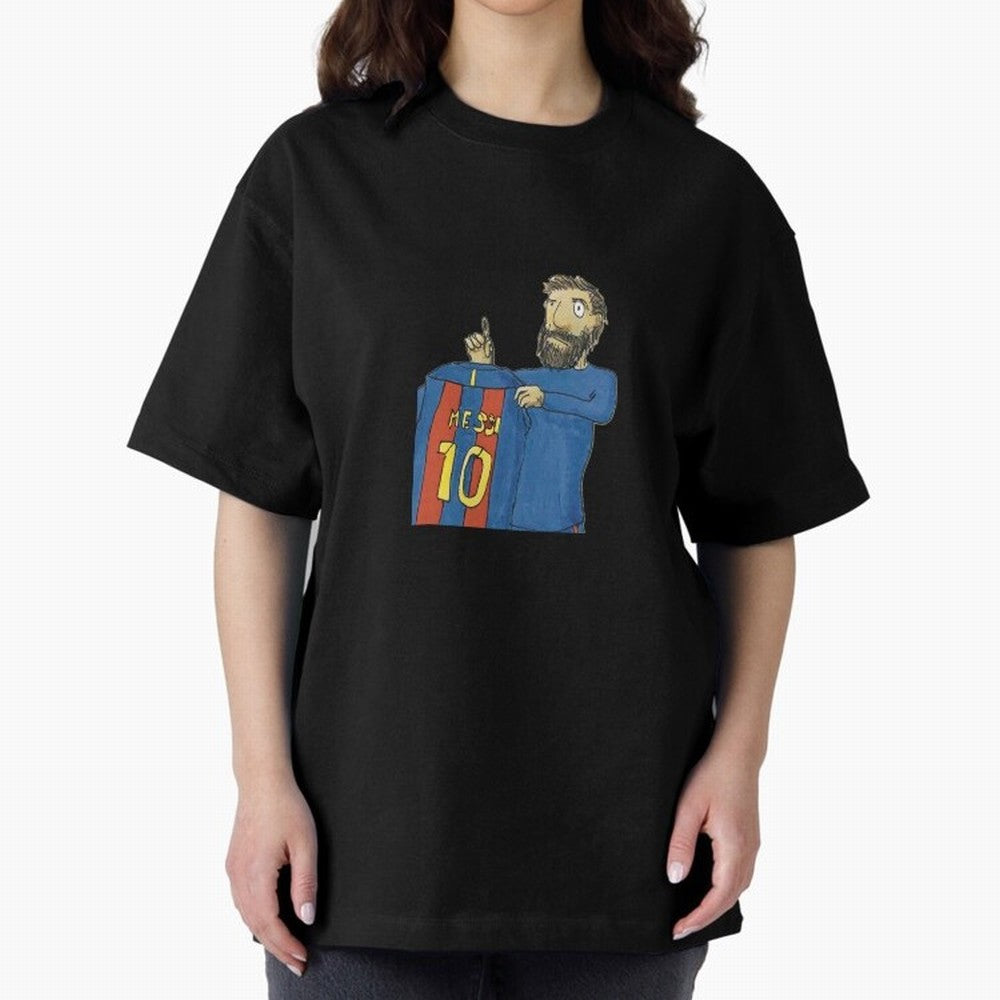 Lionel Messi and the magic shirt Oversized T-Shirt Honor the Beautiful Game during Global Football Passion for FIFA World Cup 2026 Group Stage, Filled with CR7 and Messi, Germany, Football Festival Excitement, Trophy Ambitions, Country Rivalries