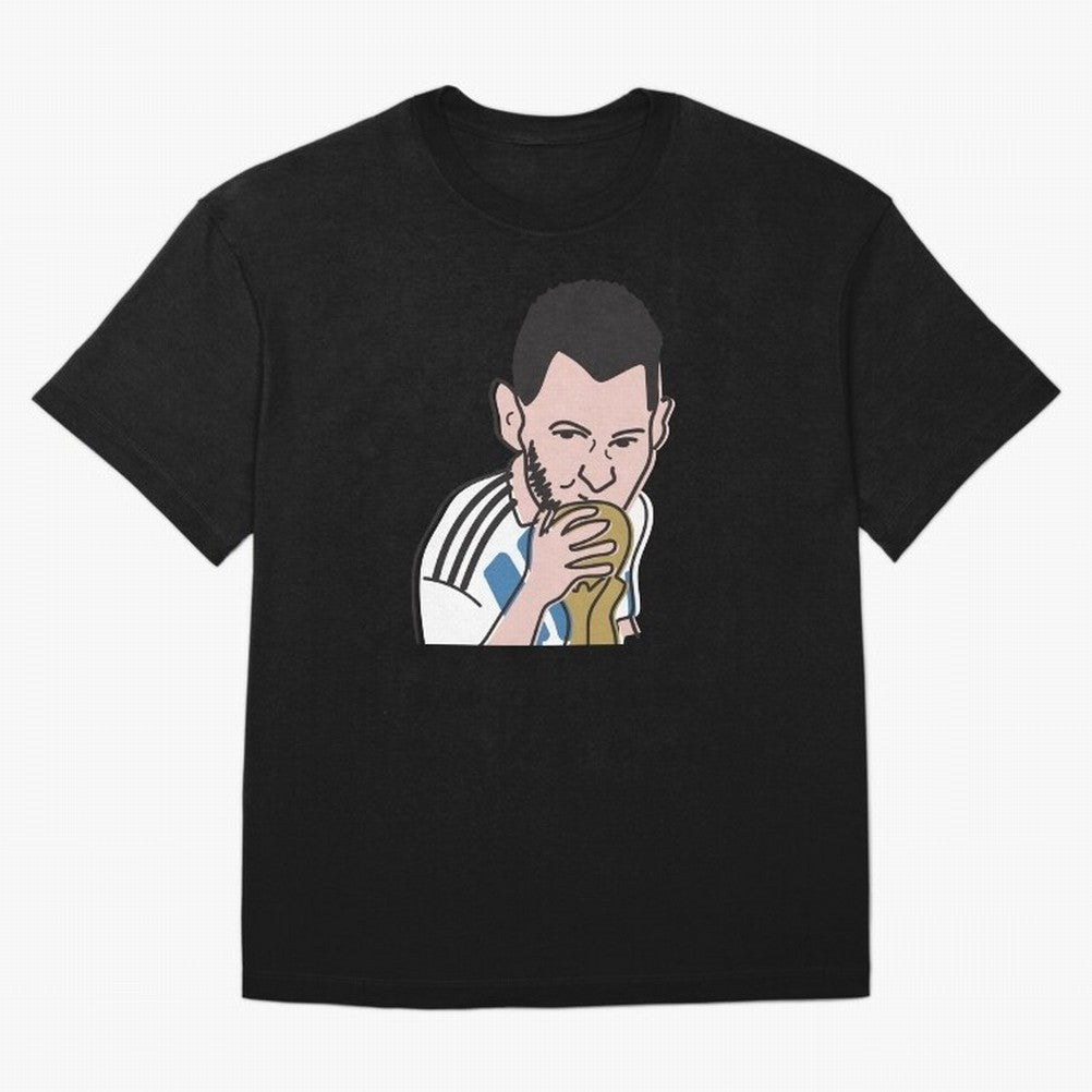 Lionel Messi in Weirdtual Reality Oversized T-Shirt Make Game Day About FIFA World Cup 2026 Group Stage for Fans of Neymar, Haaland and Cristiano Ronaldo and Germany, Bringing Global Supporter Spirit, Legendary Goals, National Colors and Tournament