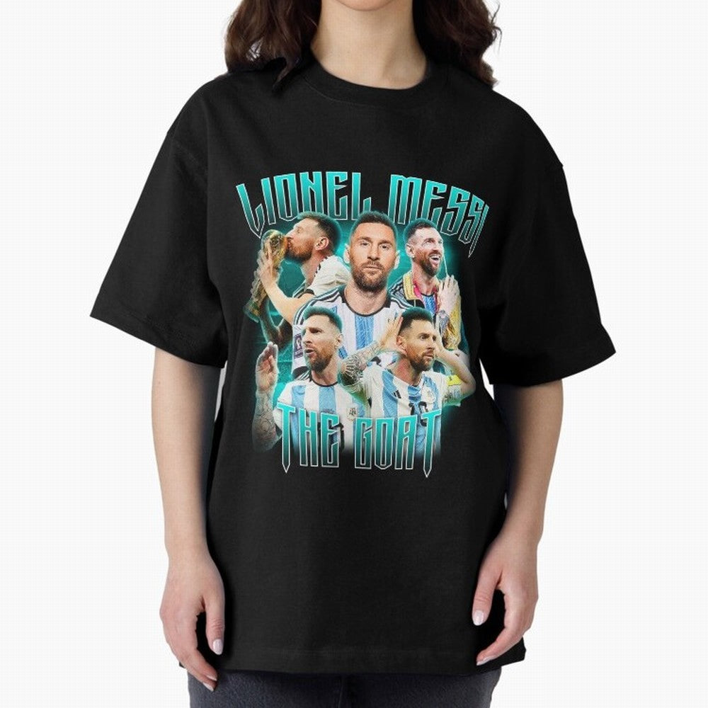 Lionel Messi Vintage Style Tee, Bootleg Tee, Bootleg T Shirt, Rap Tee Classic T-Shirt Fuel Global Football Passion for FIFA World Cup 2026 USA Canada Mexico, Built around Neymar, Brazil, Portugal and Argentina, Fan Favorite Moments, National Team