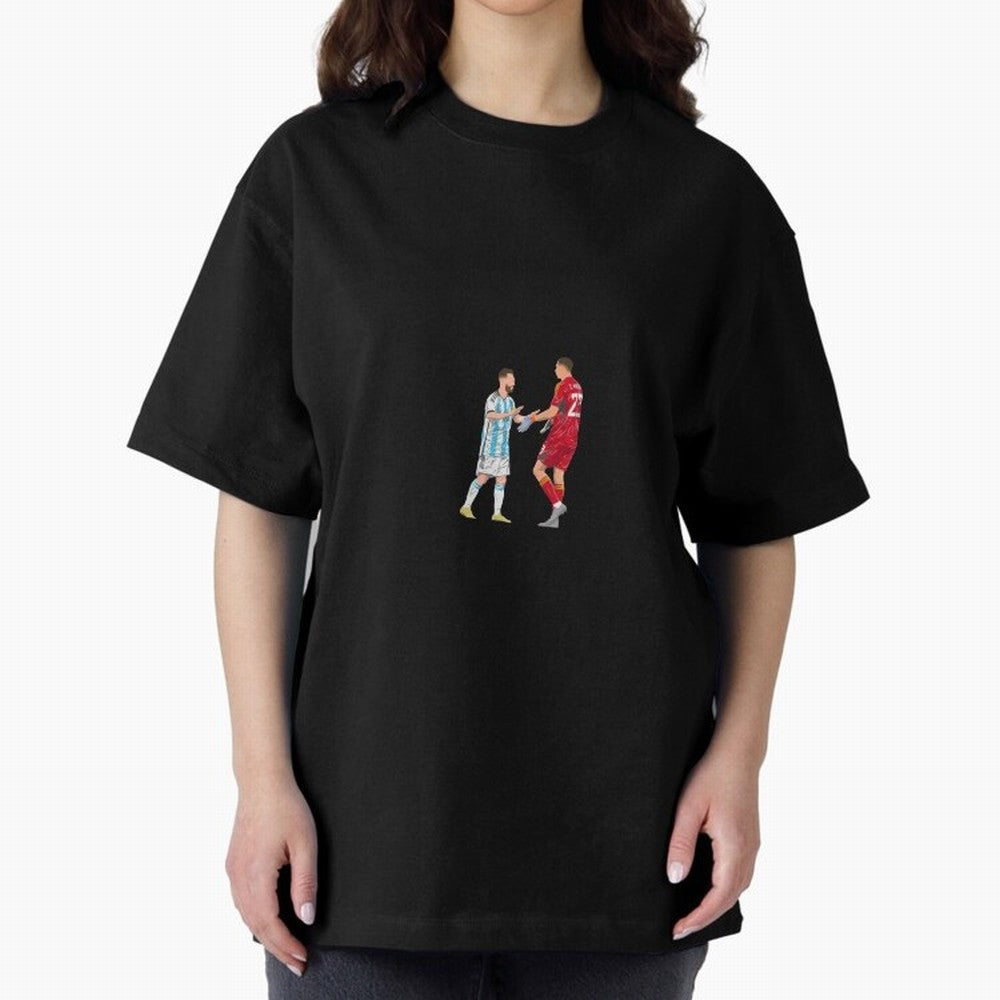 Lionel Messi and Emiliano Martinez Minimalist Classic T-Shirt Celebrate FIFA World Cup 2026 USA Canada Mexico Connected to Haaland and Mbappe, Brazil, Portugal and Argentina Energy, Fan Favorite Moments, National Team Passion, Big Match Drama and
