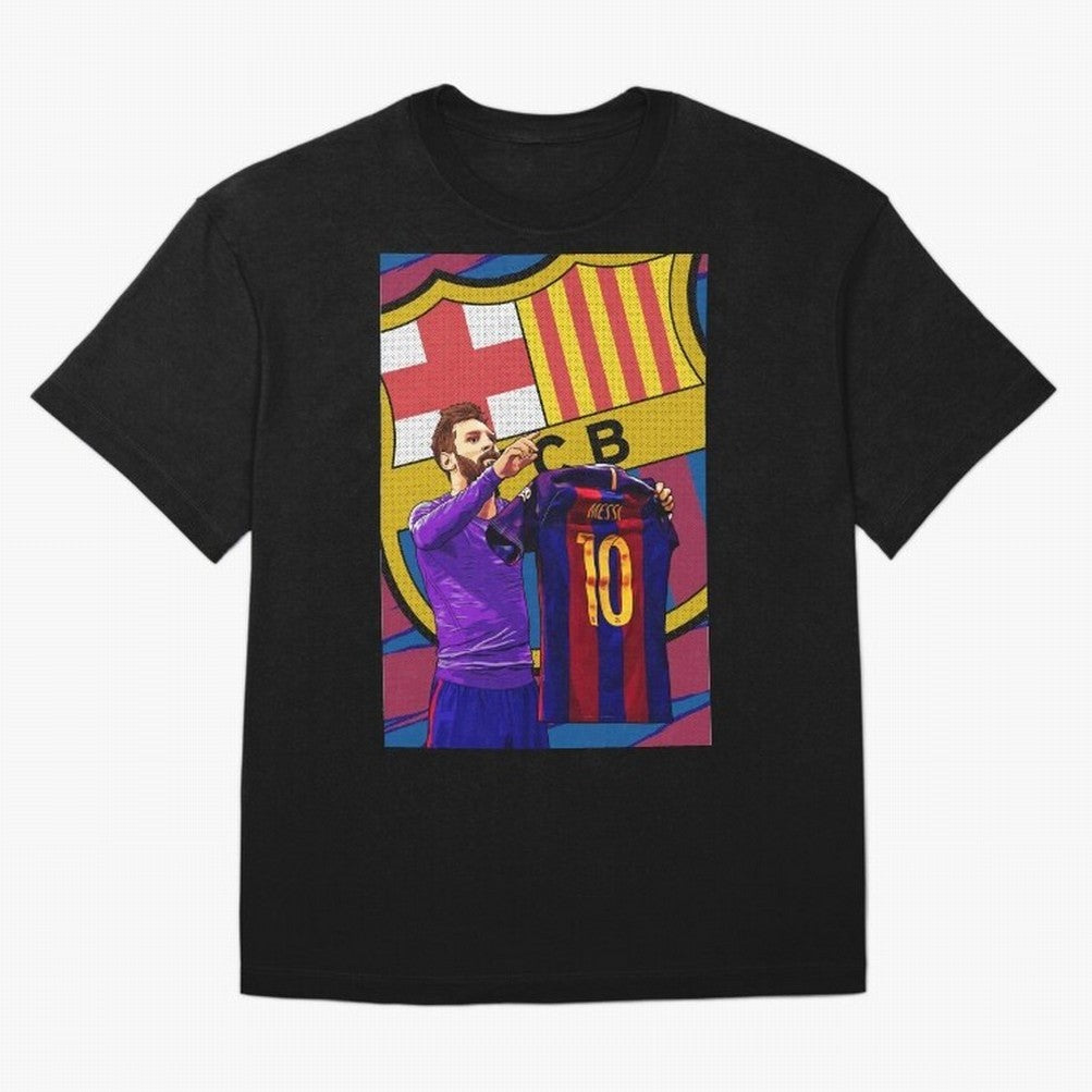 Messi Goat in FC Barcelna Premium T-Shirt Celebrate National Team Dreams in FIFA World Cup 2026 Group Stage Inspired by Cristiano Ronaldo, Haaland and CR7, France Energy, Vintage Soccer Flavor, Modern Football Stars, National Flags and Final Night